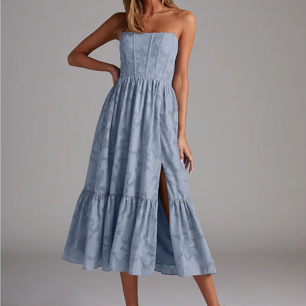 Azazie Delphina Dusty Blue Bridesmaid Dress
